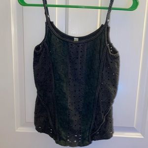 Free people dark grey tank top